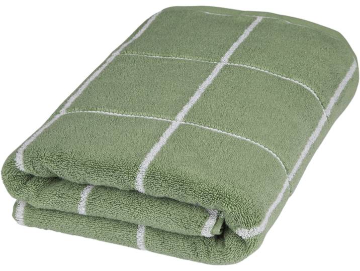 Duschtuch ROSS Überkaro 9032 , grün (piniengrün), B:75cm L:140cm, Frottier, Baumwolle, Handtücher, Duschtuch, 100% Baumwolle, kariert, in modischen Karo Farben