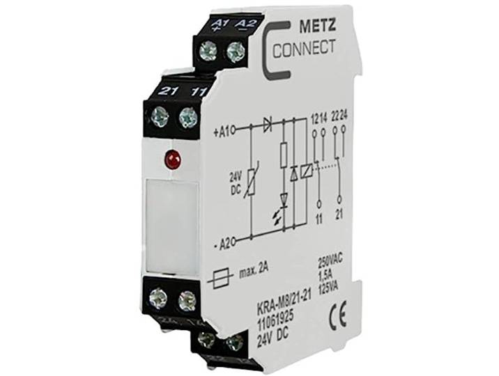 Metz Connect Koppelbouwsteen 24 V/DC (max) 2 wisselaar 11061925 1 st.