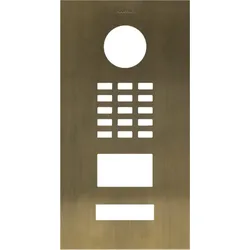 DoorBird D2101V Frontblende Echtes Messing brüniert
