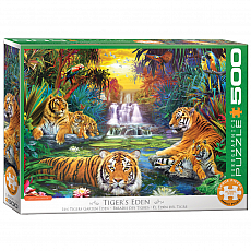 eurographics Puzzle - Ein Garten Eden für Tiger - 500 Teile 300808