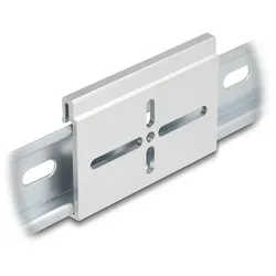 DELOCK Aluminium Montageclip für Hutschiene 70x47,8mm silber