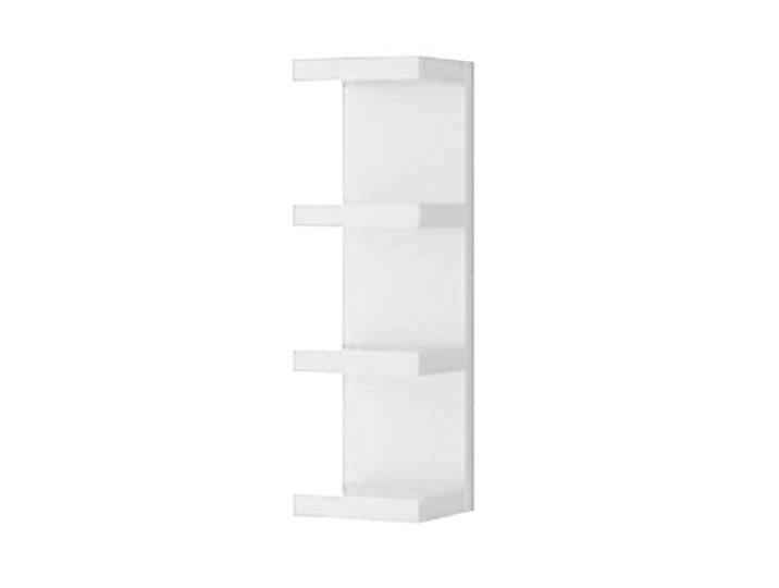 Homemania HOMSAN_051 Regal mit Kamm, zur Wanddekoration, Schlafzimmer, Büro-MDF, Weiß, 25,5 x 93 x 23,7 cm