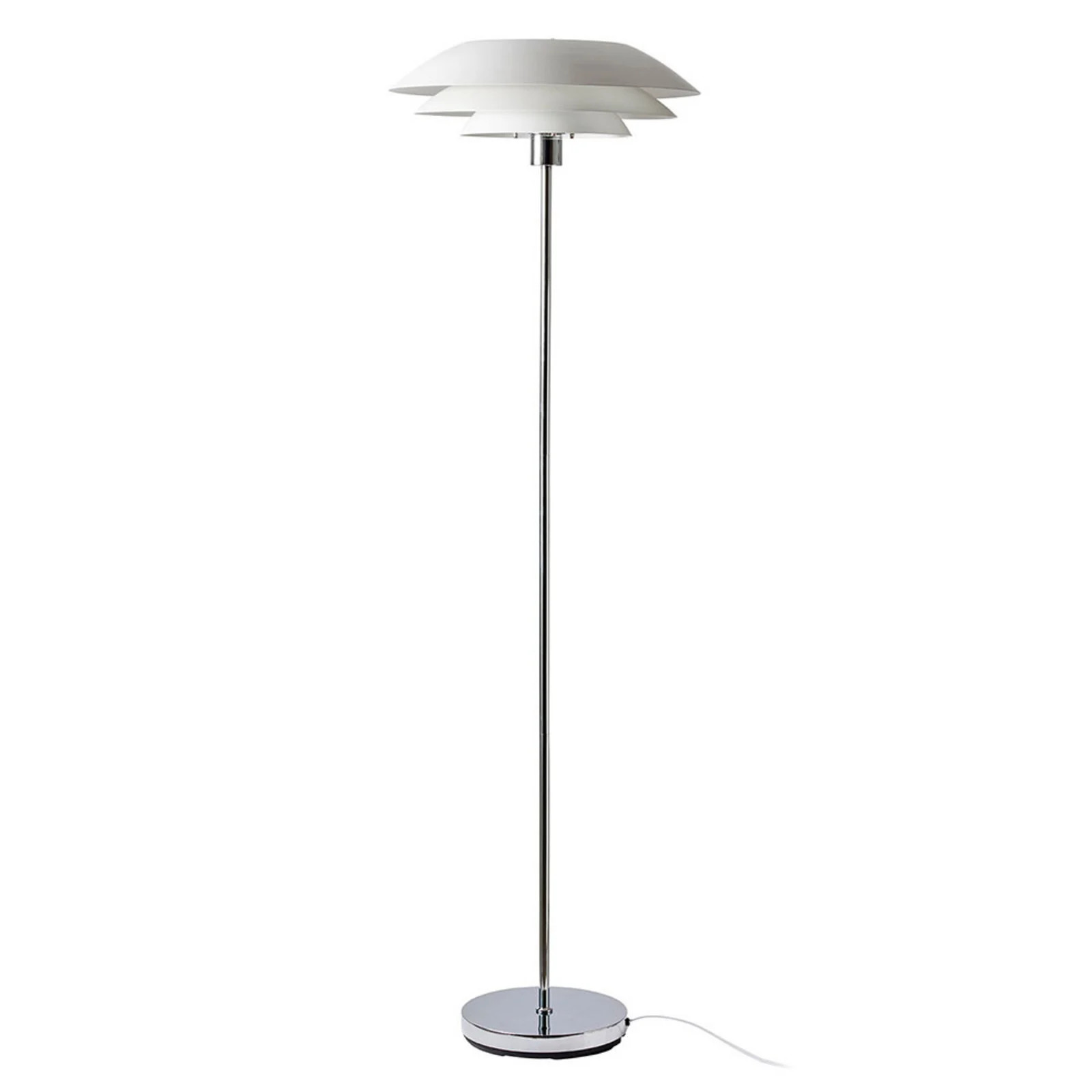 Dyberg Larsen DL45 Vloerlamp Mat Wit met Lampenkap
