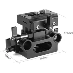SmallRig 2272 Universale Bodenplatte mit 15mm Rod Support-System