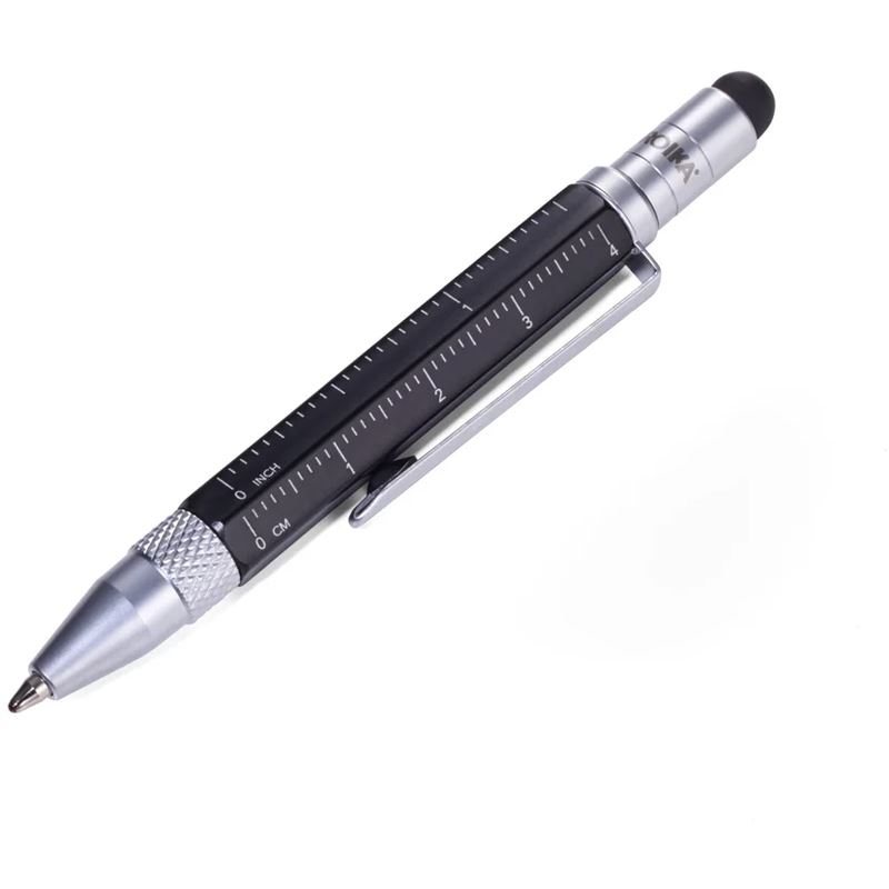 TROIKA Multitasking-Kugelschreiber LILIPUT TOOL PEN schwarz