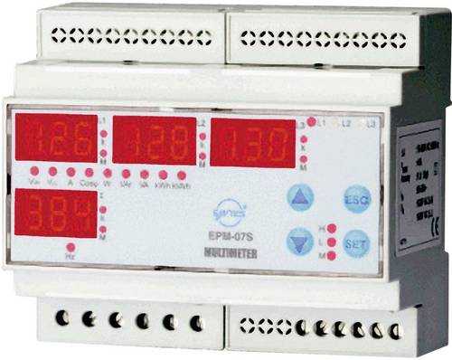 ENTES EPM-07S-DIN Netz-Analysegerät 1phasig, 3phasig