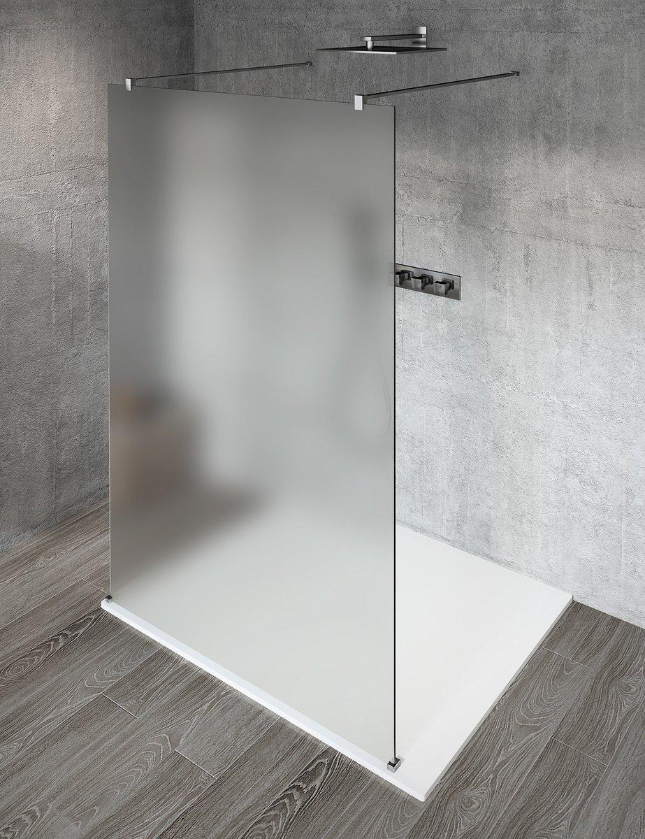 Gelco VARIO CHROME Dusch-Glasteil, freistehend, Milchglas, 1300 mm