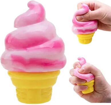 JoyToys Ice Cream Stress Toy Music Pop Sensory Fidget For Kids & Adults pink