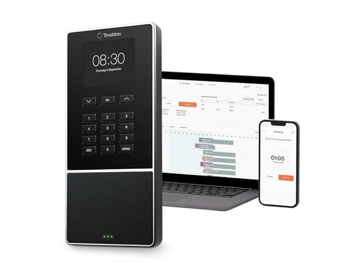 TimeMoto TM-616 - Tijdregistratiesysteem met RFID-lezer voor maximaal 200 gebruikers - inclusief oplossing voor personeel management