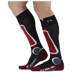 Monnet, Herren, Sportsocken, socken backside+ (43 - 44), Rot