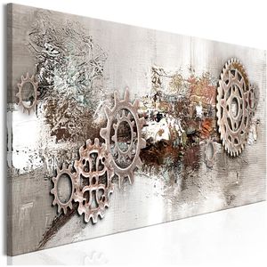 Artgeist Wandbild Steel Cranks, Leinwand, Querformat, 150 x 50 cm