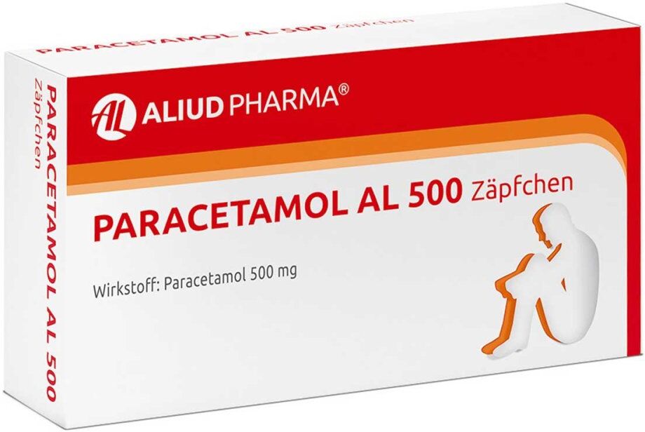 Paracetamol AL 500 Zäpfchen bei akuten Schmerzen und Fieber