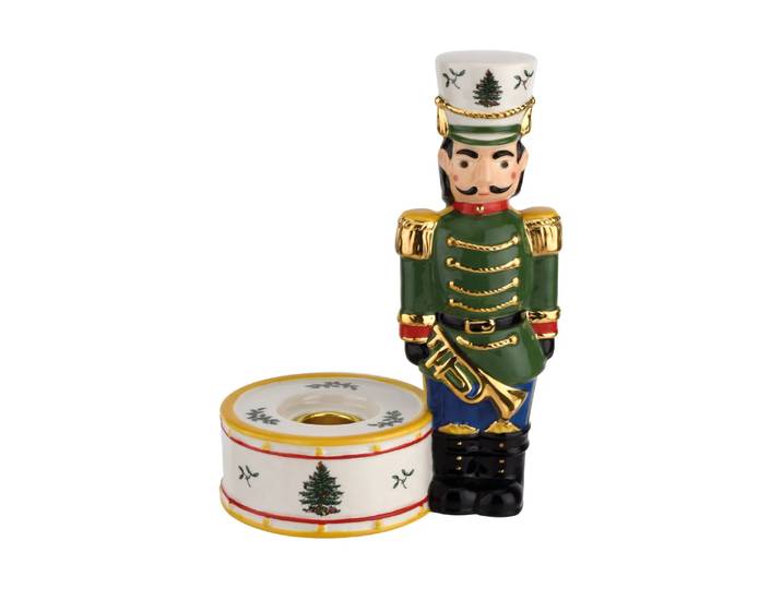 Spode Bougeoir Christmas Tree Nutcracker 17,5 cm Green