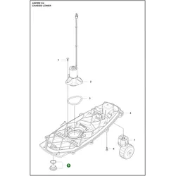 Original Husqvarna O-Ring Service-Stopfen für Automower Aspire-Serie, 308V und 312V