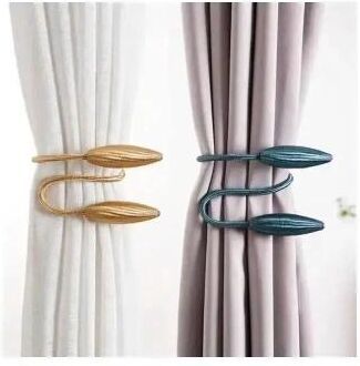 Inspire Select Magnetic Curtain Tieback Rope No Drill Curtain Buckle Strap For Modern Home Decor gray