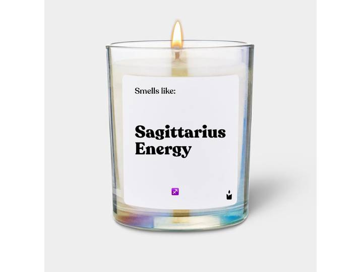 Duftkerze Rainbow Flowery Smells like: Sagittarius Energy