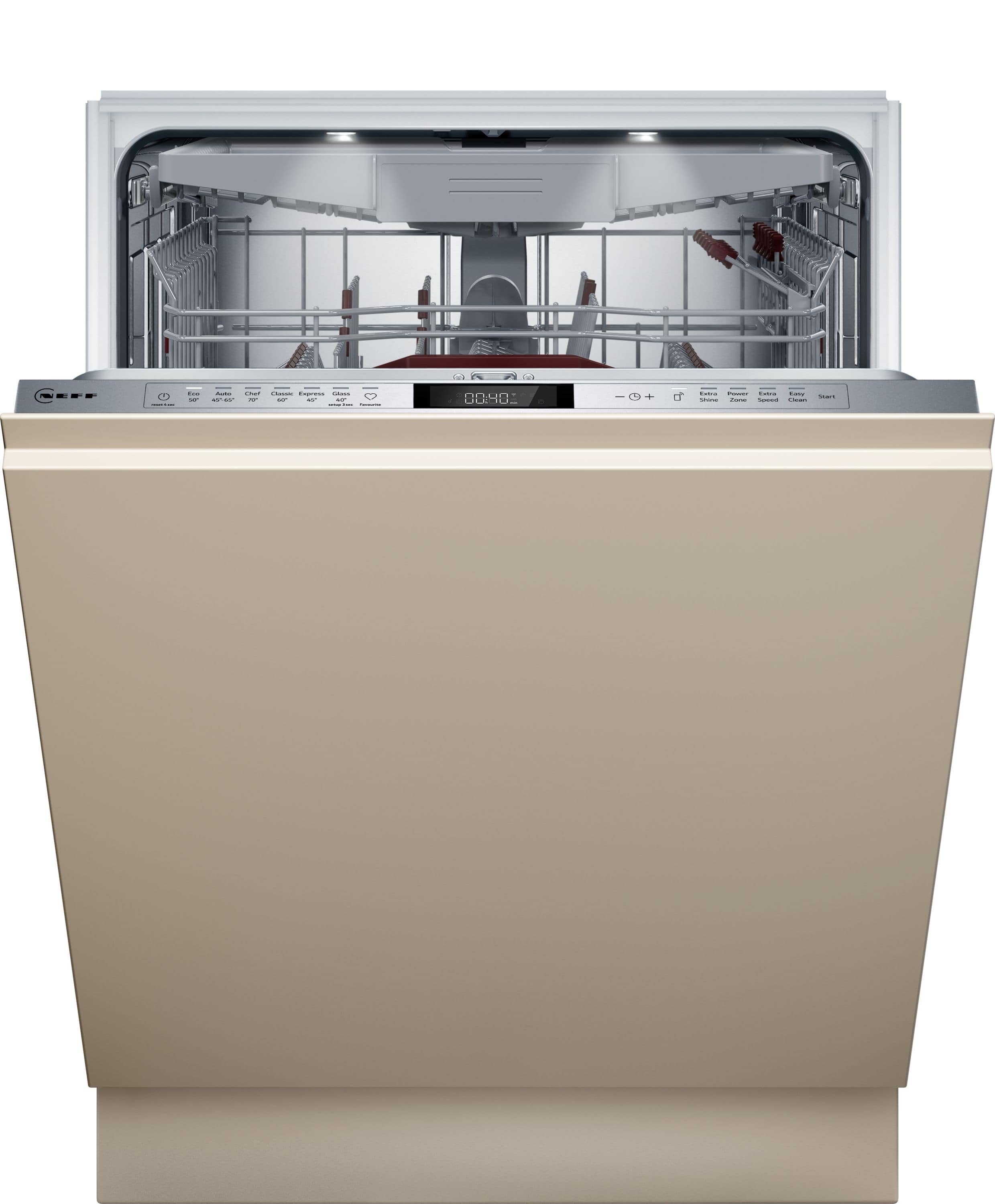 Neff N70 S157ZCX18E 60 cm Geschirrspüler Voll integriert Sehr leise 14 Maßgedecke aquaStop Funktion Zeolithe