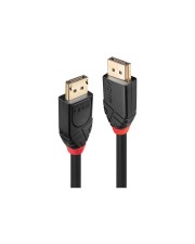 Lindy DisplayPort-Kabel DisplayPort M bis M 1.2 15 m rund 4K Unterstützung aktiv Schwarz (41079)