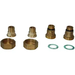 Grundfos, Wasserpumpe, Anschlussgarnitur mit Absperrung und Rckschlagventil 1/2" x1/2"AG(15mm) 00ID8748
