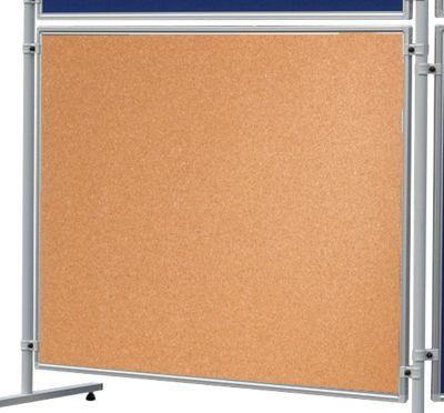 Franken Stellwandtafel ECO beidseitig, Kork/Kork, Aluminiumrahmen, 1500x1200 mm