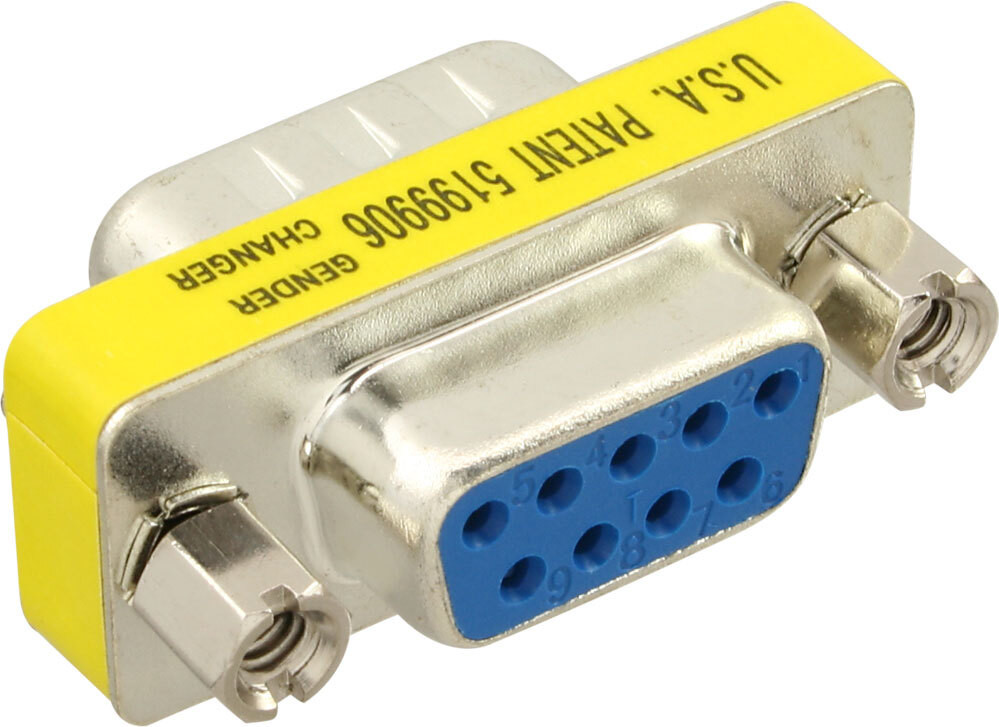 InLine D-SUB 9-polige mannelijke naar 9-polige vrouwelijke adapter