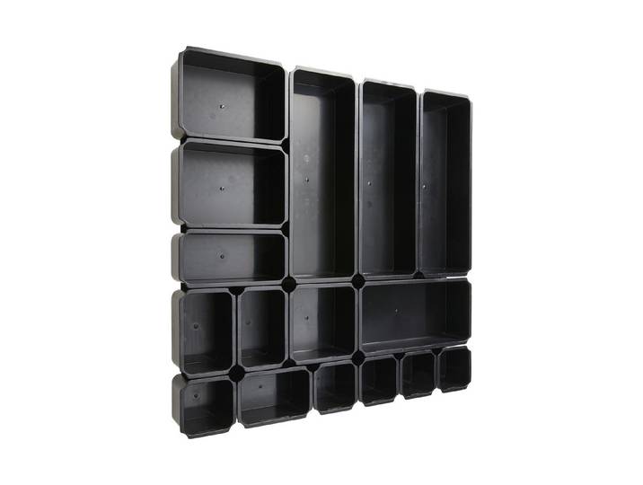 Wolfcraft Schubladen-Ordnungssystem WSS DSP 17 Schwarz