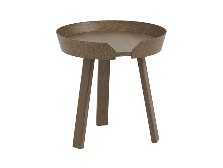 Muuto Around Beistelltisch klein Stained dark brown