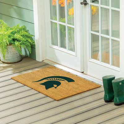 Evergreen Michigan State University Full Color Indoor/Outdoor Coir Mat