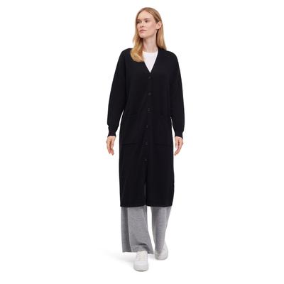 Cardigan FALKE "FALKE Cardigan", Damen, Gr. M, schwarz (3000), Strickjacken
