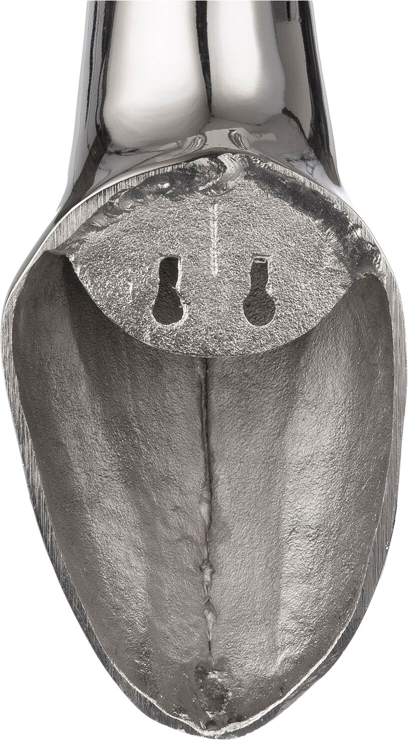 Wanddekoobjekt GILDE "Wandobjekt Hirsch Arran", silberfarben, B:35cm H:85cm T:25cm, Aluminium, Wanddekoobjekte, Wanddekoobjekt, Wandobjekt, Hirsch, Dekoration, Jagdmotiv, Wohnzimmer, Wanddekoration silberfarben B/H/T: 35cm x 85cm x 25cm, Hirsch