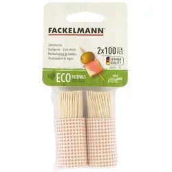 2er-Set Fässer mit je 100 Holzzahnstochern Fackelmann Wood Edition