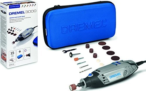 DREMEL elektrischer Geradschleifer 3000, 15-teiliges Zubehörset F.013.300.0JC