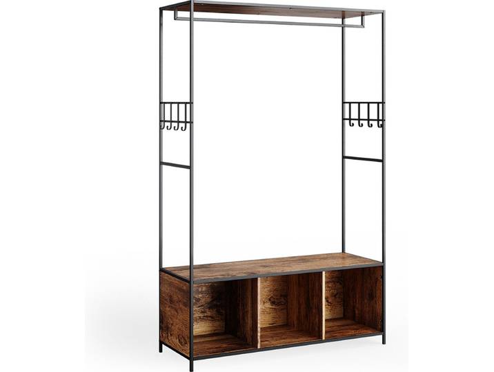 Vicco Fyrk Kledingopslagkast – 119.5 x 189 cm Eiken rustiek
