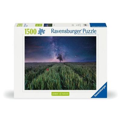 Erwachsenenpuzzle Power of Nature 1500 Teile - Nachthimmel über dem Kornfeld