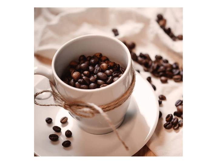 Leinwandbild Kaffee Coffee Magic Polyester PVC / Fichtenholz Braun 50 x 50cm
