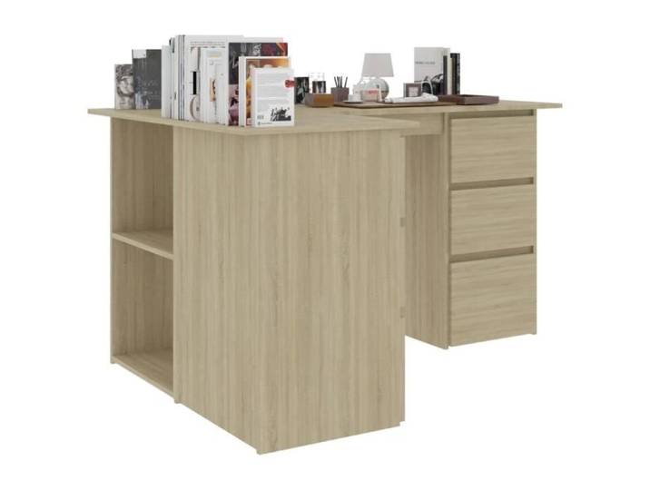 XID Bureau d'angle Chêne sonoma 145x100x76 cm Aggloméré