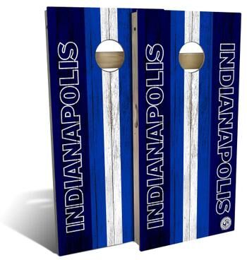 Skip's Garage Indianapolis Football Outdoor Cornhole Board Set