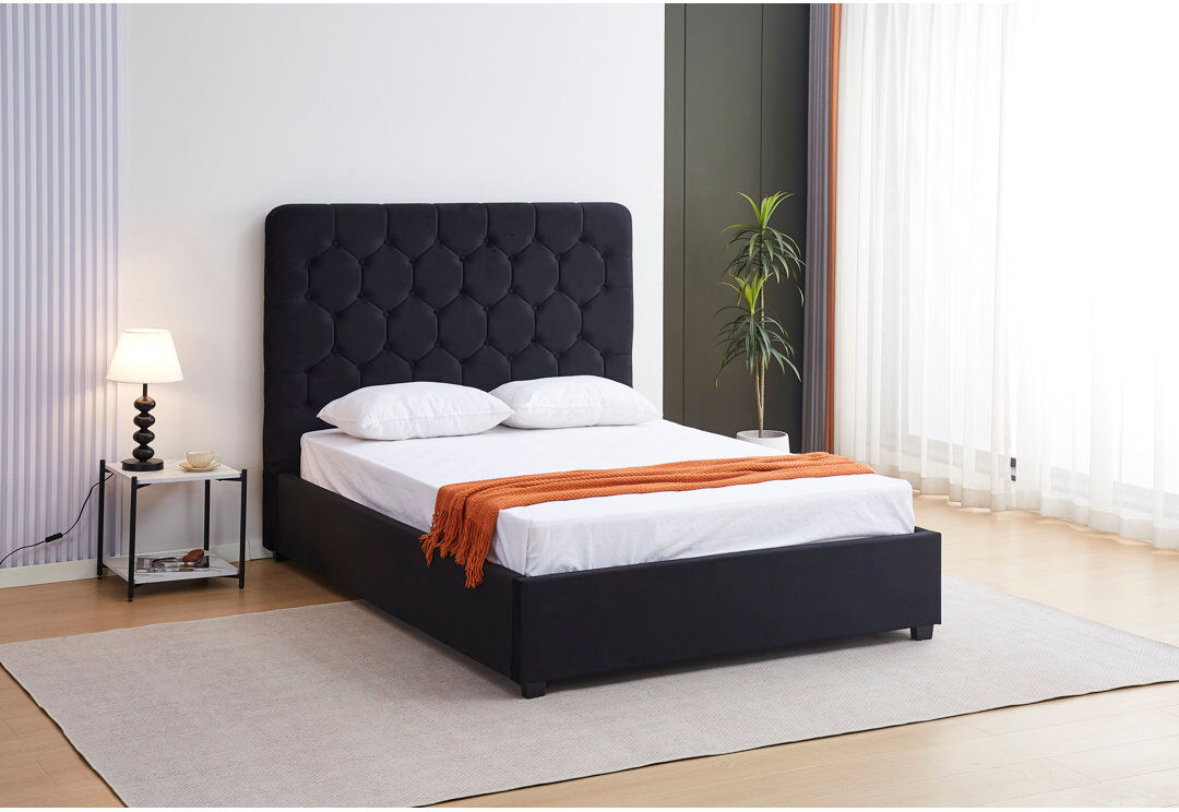 Rosdorf Park Madison Bedframe Black Kingsize (5')