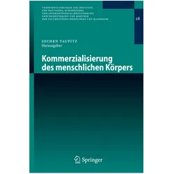 Kommerzialisierung des menschlichen Körpers, Fachbücher von Jochen Taupitz