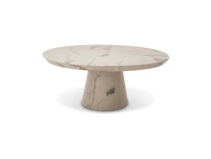 Table basse blanche Disc