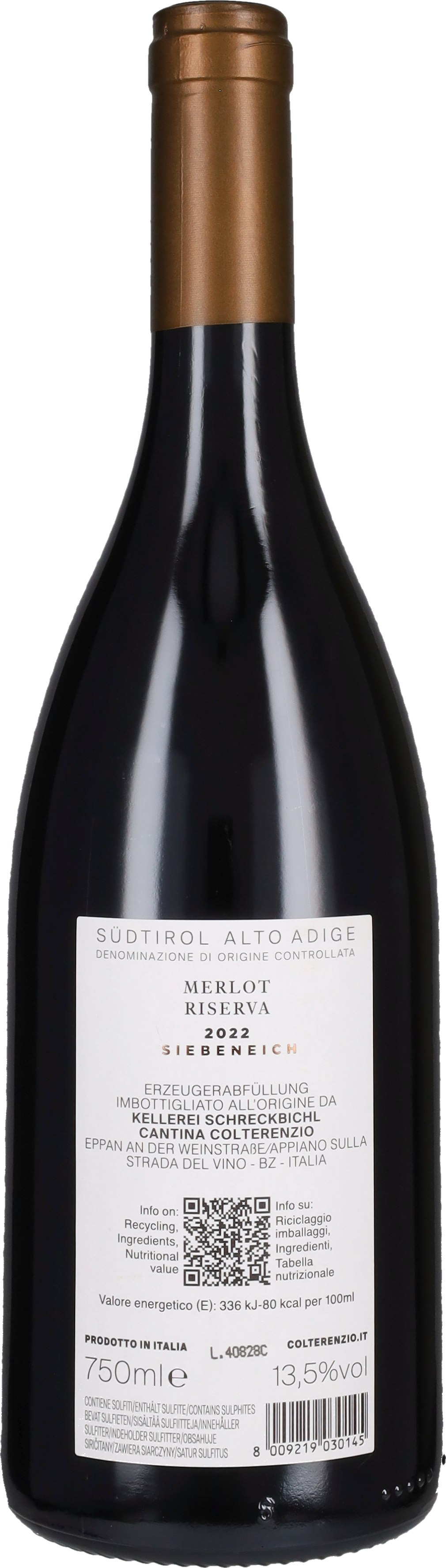Merlot Riserva 'Siebeneich' Colterenzio 2023