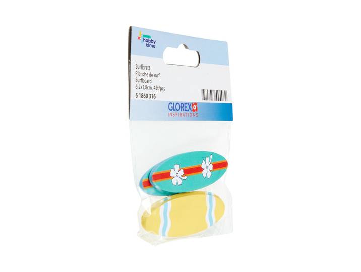 Glorex Surfbretter 6 × 2 cm 4 Stück