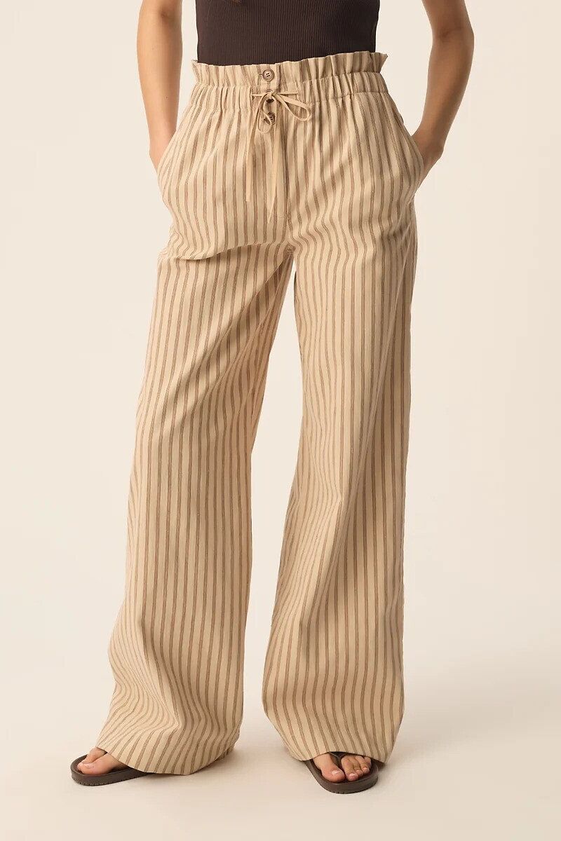 DES PETITS HAUTS Pantalon large rayé, VALENCE
