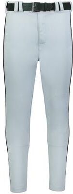 Russell Athletic R62LGM BASELINE TAPERED LEG PIPED BASEBALL PANT in Baseball Gray/Black size 3XL   Polyester