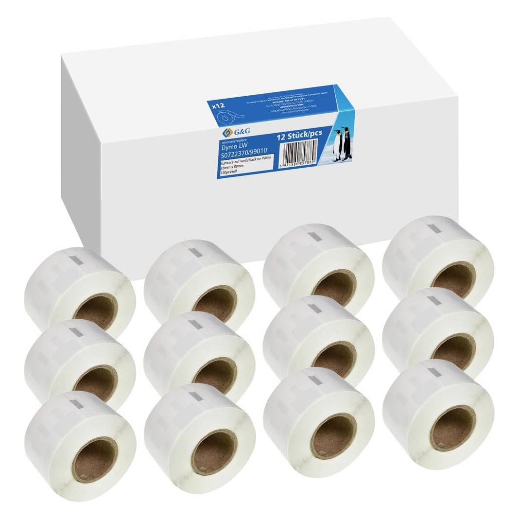 G&G Etiketten 28 x 89 mm 12 St. BM-D-G-99010-12 Adress-Etiketten (28 mm) (BM-D-G-99010-12)