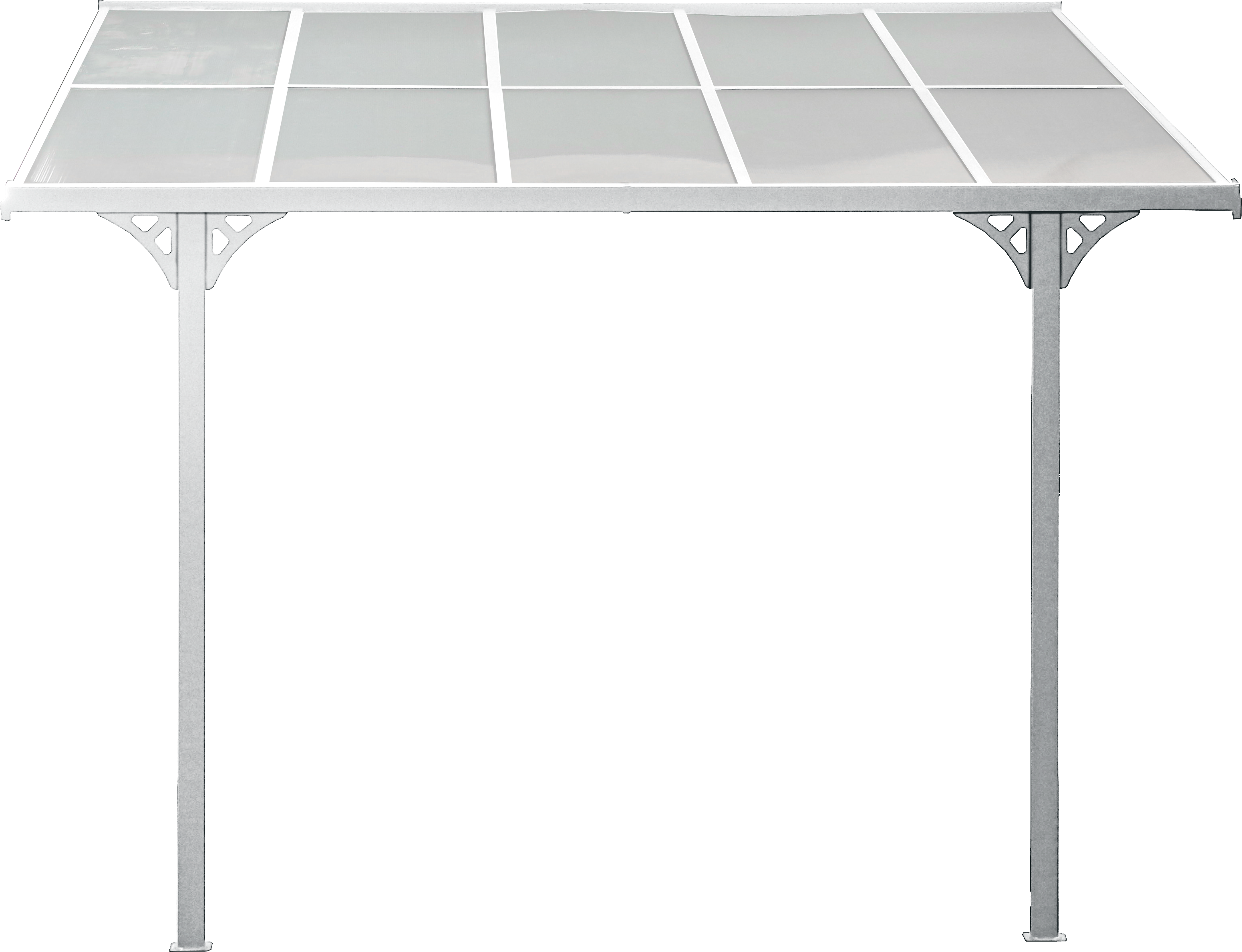 Terrassendach WESTMANN "Bruce 313", weiß, B:313cm T:300cm, Aluminium, Polycarbonat (PC), Terrassenüberdachungen, Terrassendach