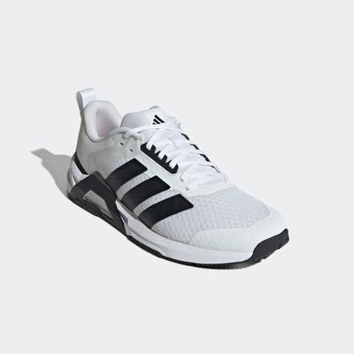 Trainingsschuh ADIDAS PERFORMANCE "DROPSET CONTROL", Herren, Gr. 48, bunt (cloud weiß, core schwarz, lucid rot), Textil, Schuhe, für besseren Halt beim Gewichtstraining