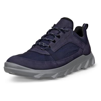 Sneaker ECCO "Mx Low wp", Herren, Gr. 39, Textil, blau (dunkelblau), Leder, Textil, Schuhe Sneaker, Schnürschuh, Freizeitschuh mit BREATHRU Konzept, waterproof
