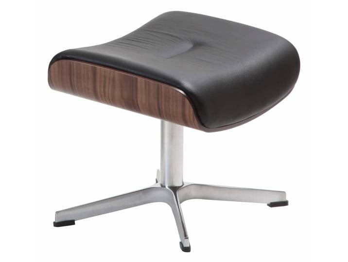 Hocker fest TIME OUT, schwarz, Leder