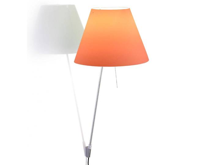 Luceplan Wandlampe Costanza, gelb / orange, für Wohn- / Esszimmer, Aluminium, Design, Wandleuchte, Wandlampe Innen